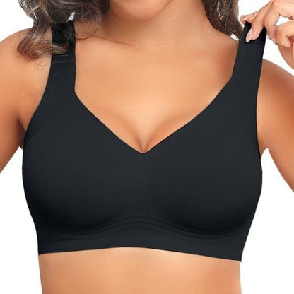 Jelly Seamless Lift Bra Wireless Push Up No Underwire Full Coverage Plus Bras