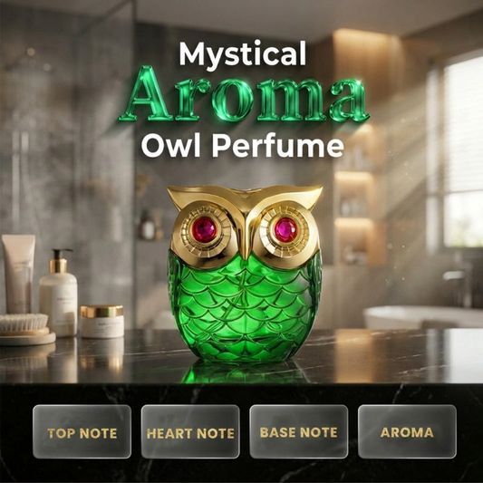 🎁🦉Eau de Parfum Místico – Aroma Misterioso, Elegante Frasco de Búho, Larga Duración💎