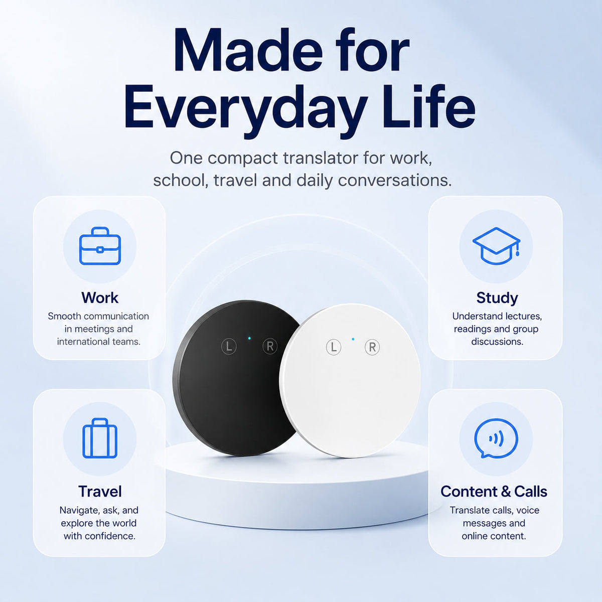 AI Pocket Translator – Real-Time Two-Way Voice Translation in 35+ Languages
