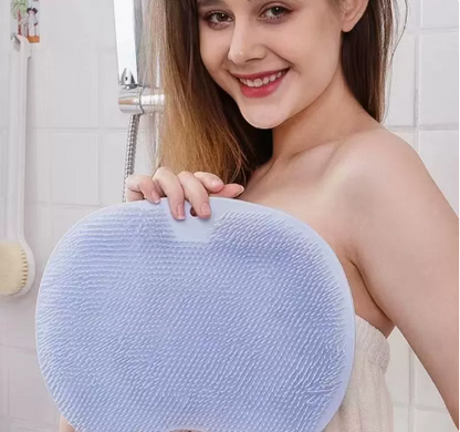 Scrub mat for feet and body in the shower
