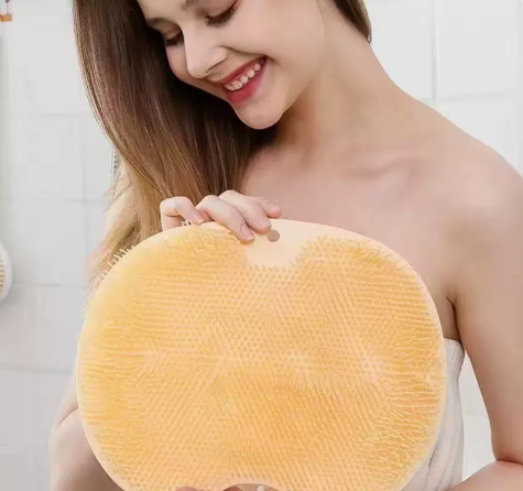 Scrub mat for feet and body in the shower