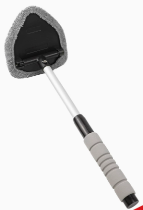 Microfiber Car Windshield Cleaning Tool with Extendable Handle