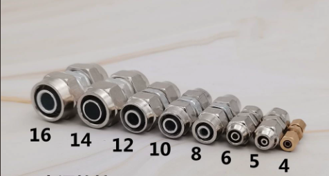 Heavy Duty Truck Air Line Connectors Push-in Pneumatic Fittings for High Temperature Tubing(4-l6mm)