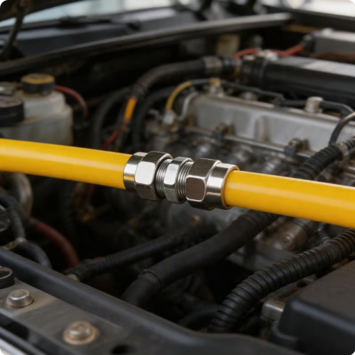 Heavy Duty Truck Air Line Connectors Push-in Pneumatic Fittings for High Temperature Tubing(4-l6mm)