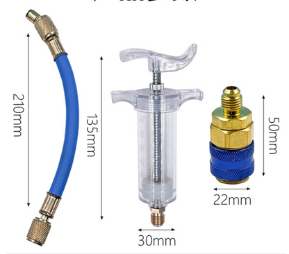 30ml AC Oil & Dye Injector Kit – Quick Connect for Automotive & HVAC Systems