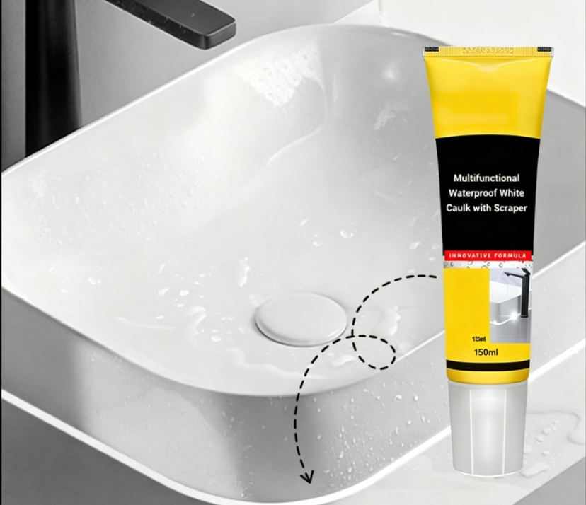 Multifunctional Waterproof White Caulk with Scraper