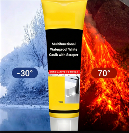 Multifunctional Waterproof White Caulk with Scraper