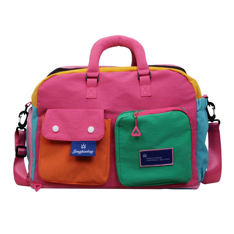 🔥Casual Color Block Overnight Bag