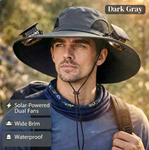 🔥HOT SALE NOW 49% OFF🔥Solar Cooling Sun Hat – Portable Fan Cap