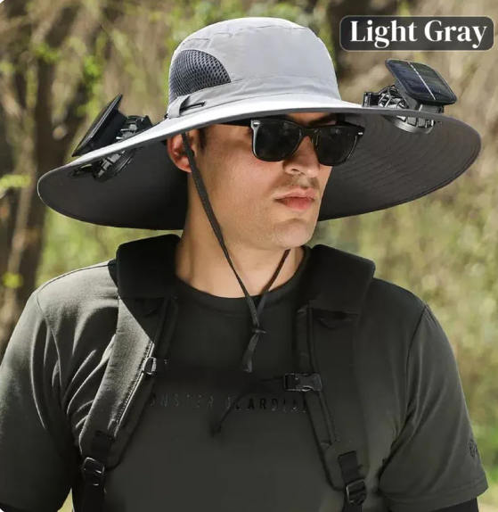🔥HOT SALE NOW 49% OFF🔥Solar Cooling Sun Hat – Portable Fan Cap