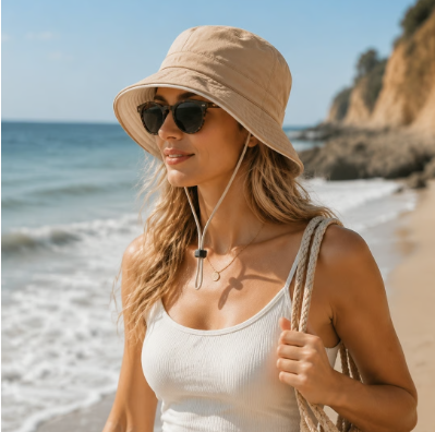 Women's Bowknot Wide Brim Sun Protective Hat