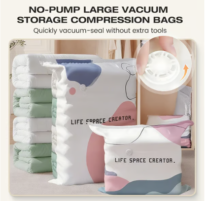 📦 Large-Capacity Vacuum Bags – No Pump Needed! 💨✨