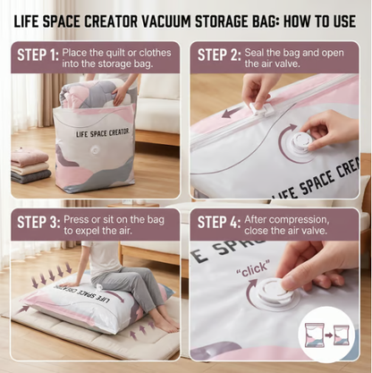 📦 Large-Capacity Vacuum Bags – No Pump Needed! 💨✨