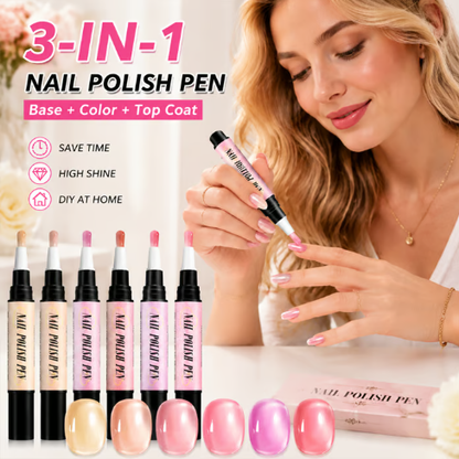 💅 6PCS One-Step Gel Nail Art Pen Set – Salon Beauty at Home