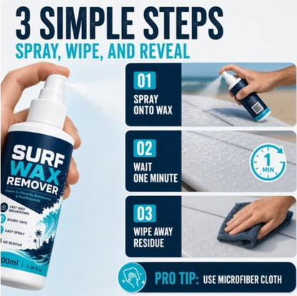 Surfboard Wax Remover Spray Quick Acting Cleansing Formula