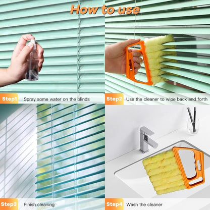 Venetian blind cleaning brush