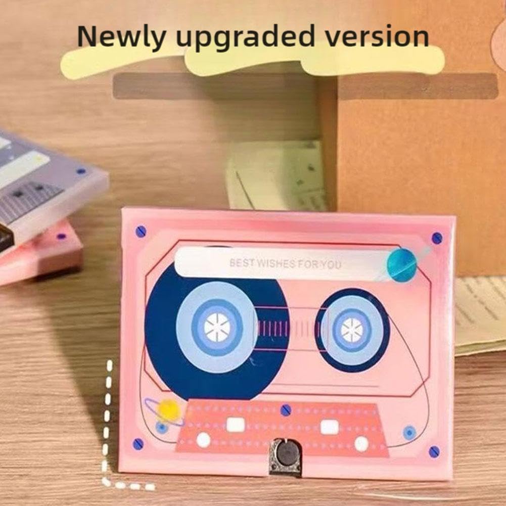 🏆Hot Sale ⚡Retro Cassette Voice Recordable Greeting Card - 60s Message Recorder Gift