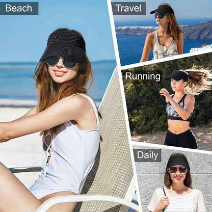 🔥BUY 1 GET 1 FREE - Women's High Ponytail Sun Visor Hats