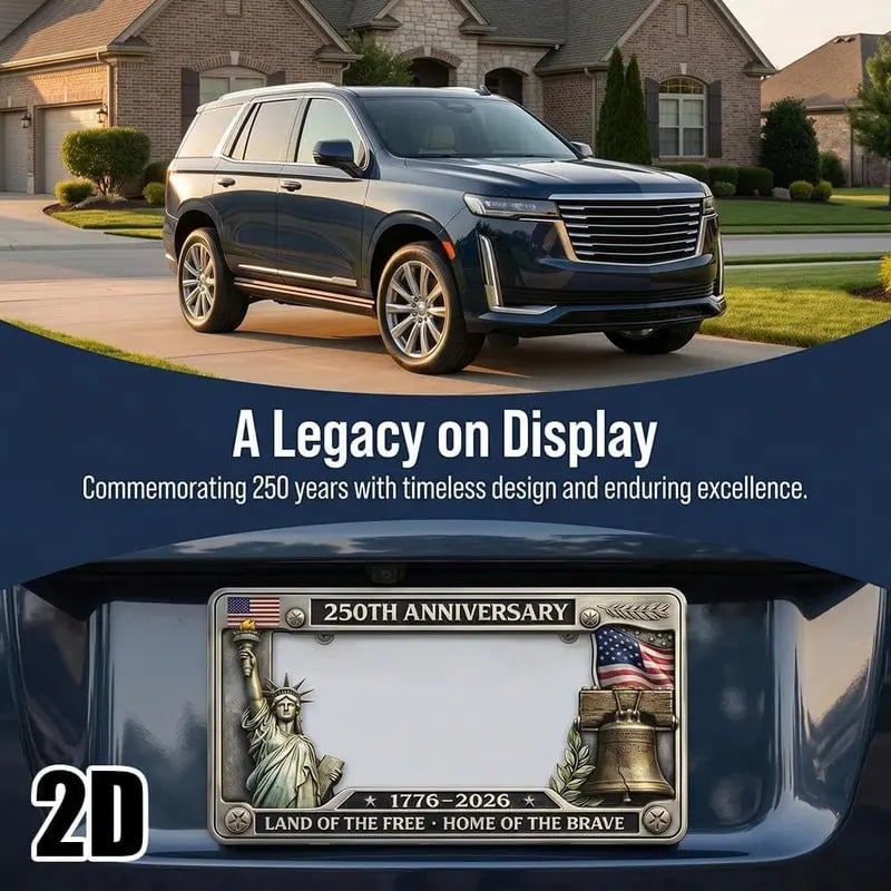 250th Anniversary Commemorative License Plate Frame