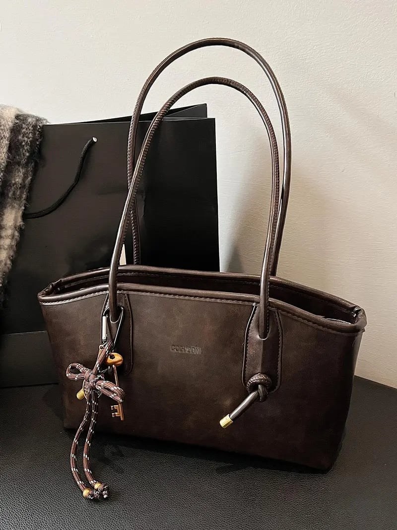 2026 Women's Elegant Solid Color Shoulder Bag
