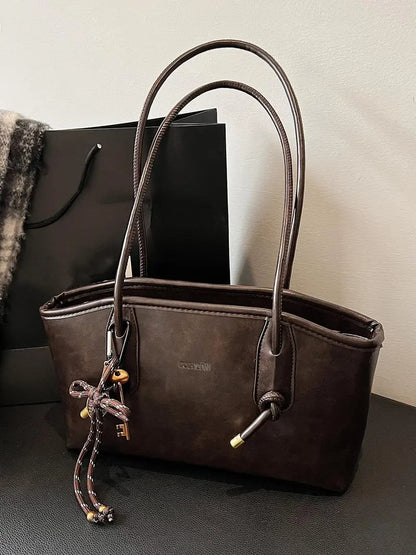 2026 Women's Elegant Solid Color Shoulder Bag