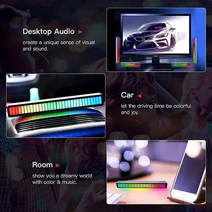⏰Wired Sound Activated RGB Light Bar