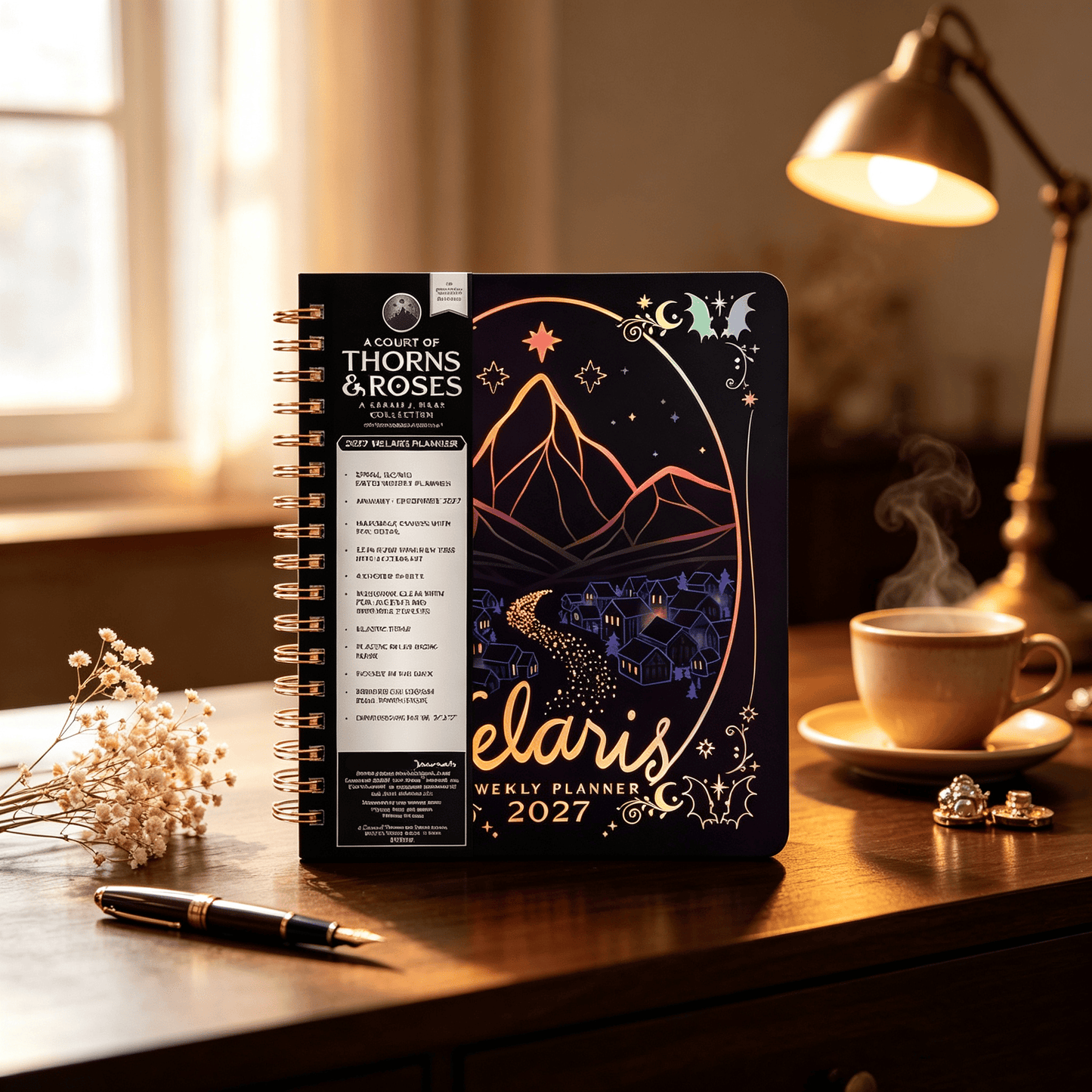 🌙 A Court of Thorns and Roses: Velaris 2027 Weekly Planner ✨ Officially Licensed Fantasy Organizer