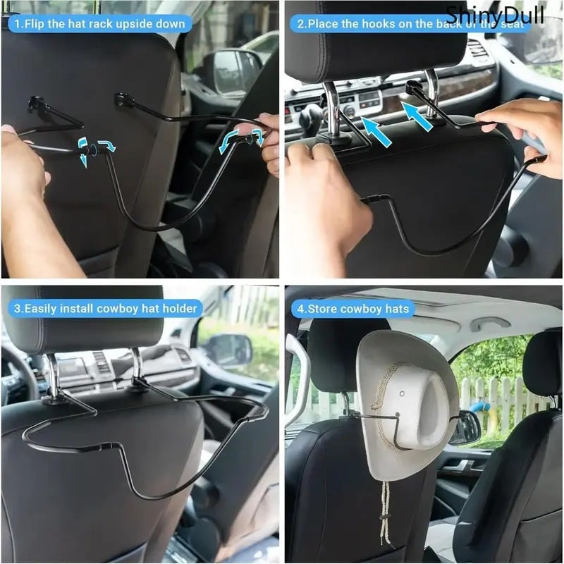 Car Seat Cowboy Hat Organizer