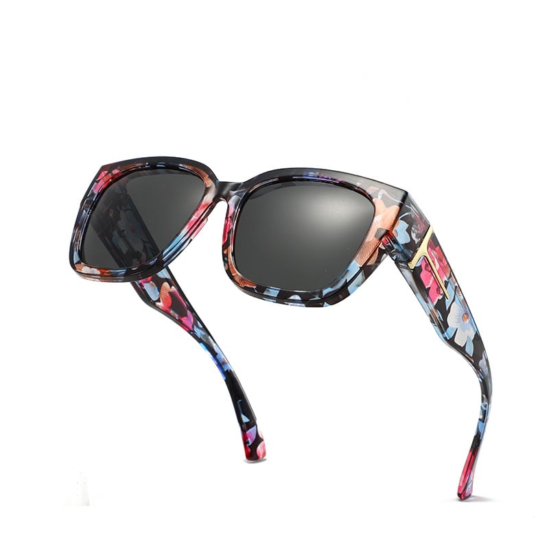 Mirrored Sunglasses Polarized Fit Over Glasses for Women Men for Driving