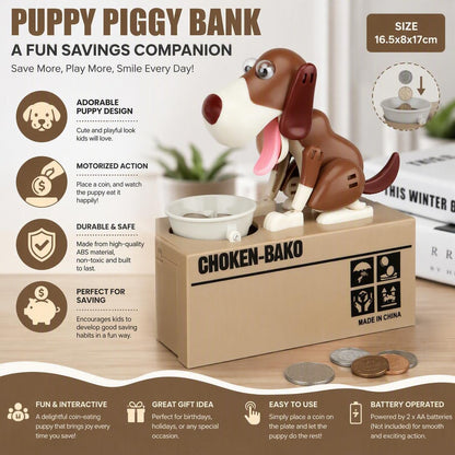 Creative Electric Cartoon Dog Money-saving Canister