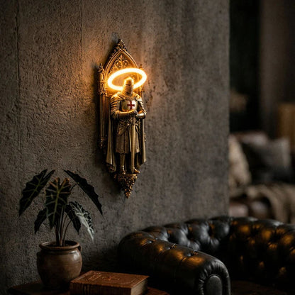 🛡️ Knight Wall Lamp