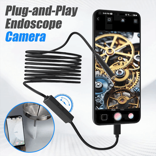 🔎 Cámara endoscópica Plug-and-Play - Compatible con Android y iPad para conexión directa
