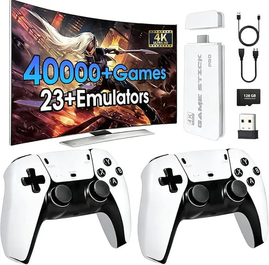La consola de juegos retro de 2026 es compatible con videojuegos clásicos 4K HDMI, tiene 23 emuladores integrados y cuenta con más de 40.000 juegos. Es una consola plug-and-play equipada con un controlador dual mejorado.