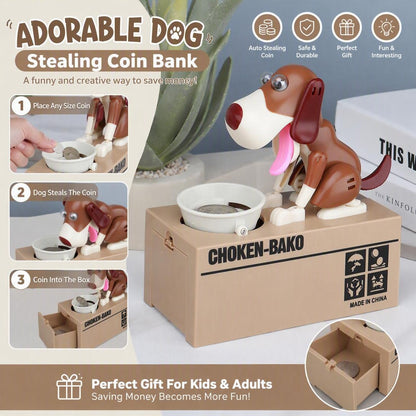 Creative Electric Cartoon Dog Money-saving Canister