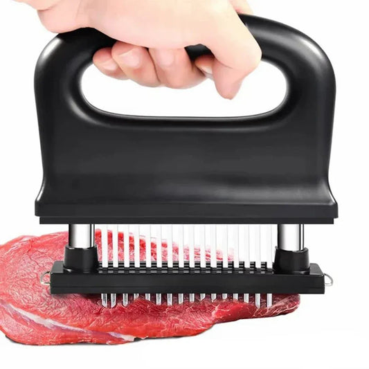 Ablandador de Carne con 48 Cuchillas de Acero Inoxidable – Para Ablandar Bistec, Pollo, Res, Pescado y Cerdo