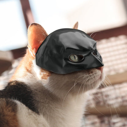 🎭Black Bat Cat Mask🐈 – Handmade Superhero Cosplay for Indoor Cats