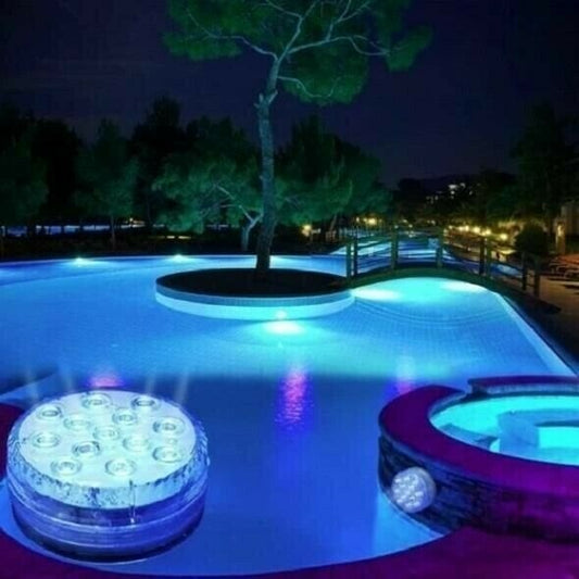 💥Luces LED Sumergibles para Piscina (Control Remoto RF)