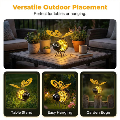 🌙🍃🪴 LIMITED-TIME 50% OFF! Hanging Solar Bee Light – Warm Amber Glow, Flicker-Free, Perfect for Garden Parties, Camping, or Kids’ Rooms – Spread Joy Day and Night 🌞🌜