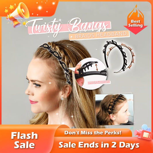 🏆HOT Sale⚡ 50K+ SOLD! Almost Gone-💥🎉Double bangs hairstyle hairpin,Best Gifts