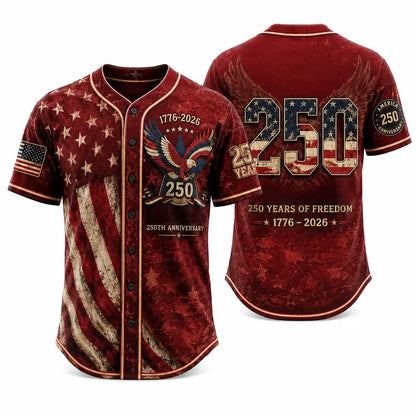 Vintage 250th Anniversary Button Down Shirt with for 4th of July Outfits 1776-2026