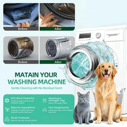 ⚡50K+ SOLD!🔥🔥SOPAMI Eco-Friendly Washing Machine Cleaner Fights Pet Odors