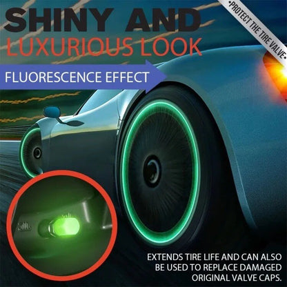 🔥🚗Glow-in-the-Dark Tire Caps 💡