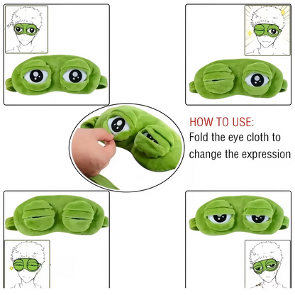 🐸 Antifaz 3D de Rana Linda para Dormir