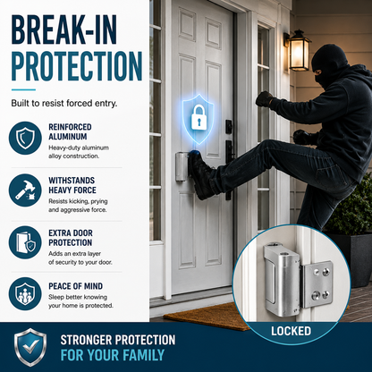 High-Security Metal Door Lock