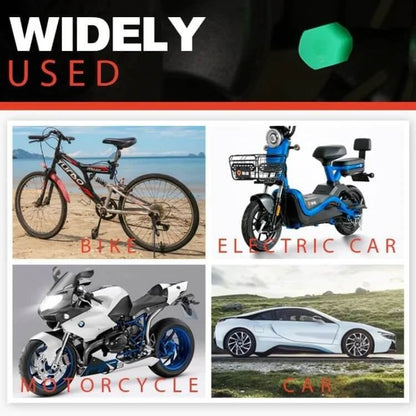 🔥🚗Glow-in-the-Dark Tire Caps 💡