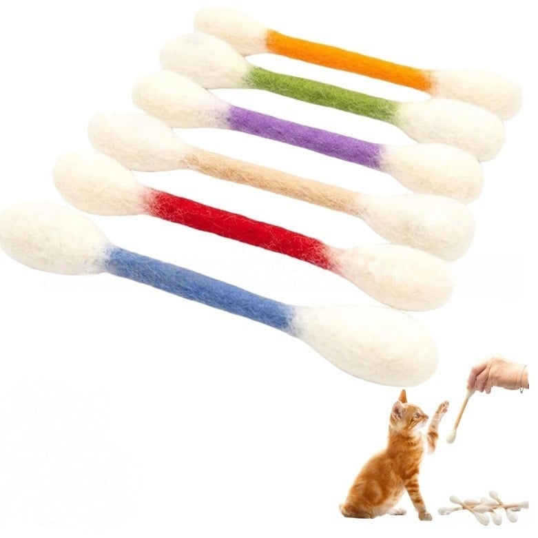 6-Pack Organic Catnip Swabs – Stop Night Zoomies & Save Your Furniture
