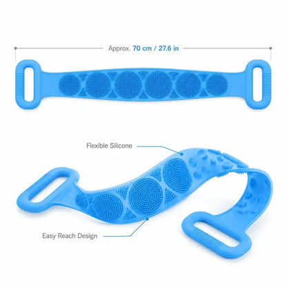 Silicone Bath Brush with Long Handle🚿✨