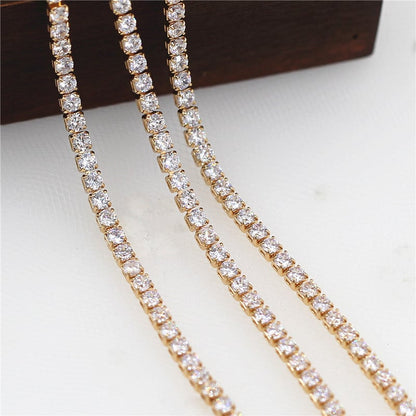 💥"Crystal' Tennis Necklace  +  Free  Bracelet