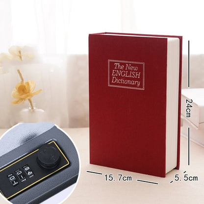 🔥2026 NEW ARRIVAL🔥Simulated Book Safe, Combination Book-style Cash Lock Box, Secret Hidden Storage Box