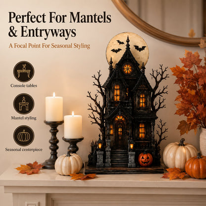 🔥Last Day 49% OFF - 🧙🖤Lighted Halloween Haunted House & Character Figurine Collection